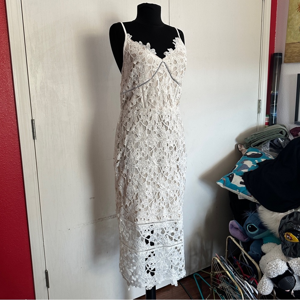 NWT Matty White Lace Dress